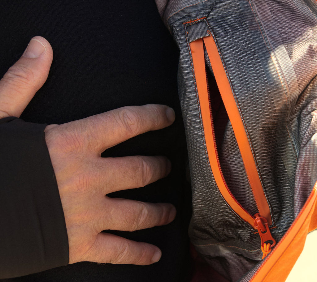 De binnenzak van het Blastsafe 15K straalpak